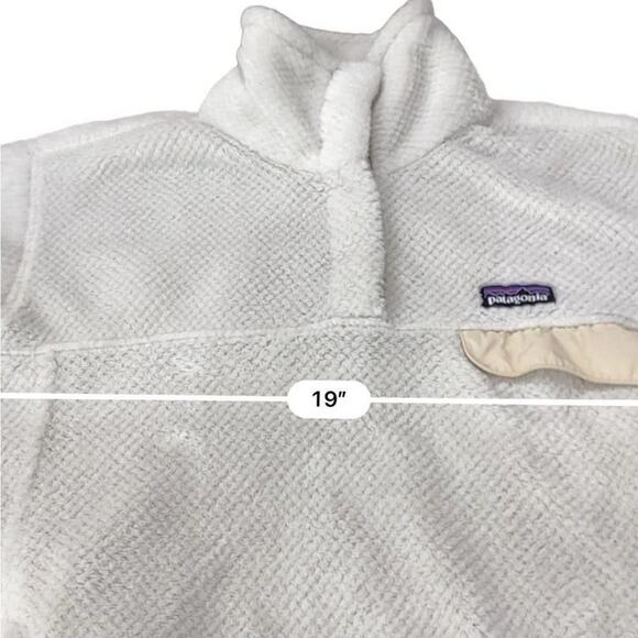 PATAGONIA pullover fleece size medium IVORY SNAP T Synchilla - Picture 4 of 6